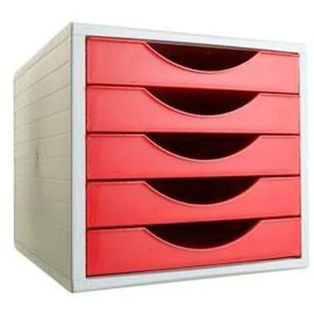 Archivador Modular Archivo 2000 ArchivoTec Serie 4000 5 cajones Din A4 Rojo 34 x 27 x 26 cm de Archivo 2000, Materiales, orga...