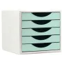 Archivador Modular Archivo 2000 ArchivoTec Serie 4000 5 cajones Verde Pastel 34 x 27 x 26 cm de Archivo 2000, Materiales, org...