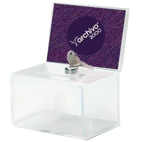 Urn Archivo 2000 Transparent 15,5 x 11 x 20,5 cm by Archivo 2000, File classifiers and storage - Ref: S8401256, Price: 21,54 ...