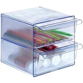 Organisateur Archivo 2000 polystyrène Bleu Plastique 19 x 15 x 15 cm de Archivo 2000, Fournitures de bureau, organiseurs et d...