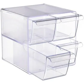 Multi-Purpose Organiser Archivo 2000 Transparent 19 x 15 x 15 cm by Archivo 2000, Materials, desk organisers and dispensers -...