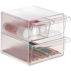 Multi-Purpose Organiser Archivo 2000 Transparent 19 x 15 x 15 cm by Archivo 2000, Materials, desk organisers and dispensers -...