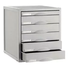 Archivador Modular Archivo 2000 ArchiSystem 6 cajones Gris (35,6 x 31,6 x 36,2 cm) de Archivo 2000, Materiales, organizadores...