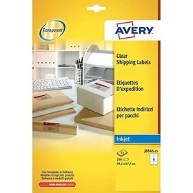 Klebeetiketten Avery 99,1 x 67,7 mm Durchsichtig von Avery, Klebeetiketten und Aufkleber - Ref: S8401463, Preis: 32,66 €, Rab...