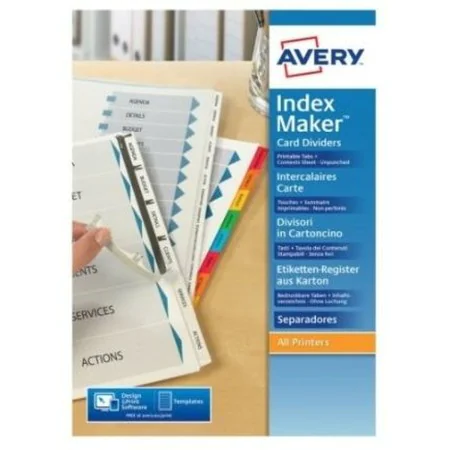 Seperators Avery Transparent 12 Sheets A4 by Avery, Index Dividers - Ref: S8401474, Price: 9,75 €, Discount: %