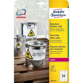 Etichette adesive Avery 20 Fogli Bianco 70 x 37 mm di Avery, Etichette adesive e adesivi - Rif: S8401494, Prezzo: 34,29 €, Sc...