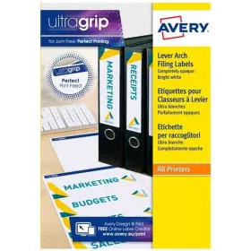 Adhésifs/étiquettes Avery L4761 Ultragrip 192 x 61 mm Blanc 25 Volets de Avery, Étiquettes adhésives et autocollants - Réf : ...