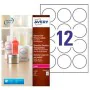 Adhésifs/étiquettes Avery L7127 Transparent 10 Volets ø 60 mm de Avery, Étiquettes adhésives et autocollants - Réf : S8401502...