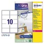 Adhésifs/étiquettes Avery Ultragrip 15 Volets 99,1 x 57 mm Blanc de Avery, Étiquettes adhésives et autocollants - Réf : S8401...