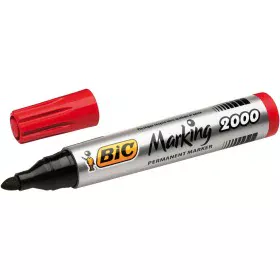 Marcatore permanente Bic Marking 2000 Rosso 12 Pezzi di Bic, Pennarelli indelebili e marcatori - Rif: S8401540, Prezzo: 10,27...