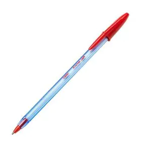 Caneta Bic Cristal Soft Vermelho Transparente 1-2 mm 50 Peças (50 Unidades) de Bic, Canetas esferográficas - Ref: S8401566, P...