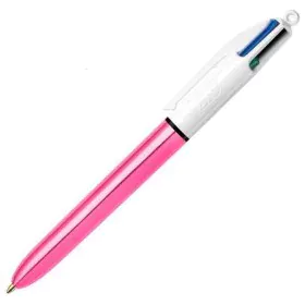 Caneta Bic Shine Silver Branco Cor de Rosa (12 Peças) de Bic, Canetas esferográficas retráteis - Ref: S8401599, Preço: 24,97 ...