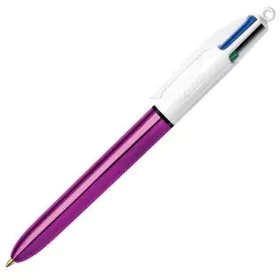 Pen Bic Shine Silver White (12 Pieces) by Bic, Retractable Ballpoint Pens - Ref: S8401600, Price: 26,08 €, Discount: %