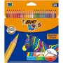 Lápis de cores Bic Kids Evolution Stripes Multicolor 24 Peças de Bic, Materiais de desenho - Ref: S8401614, Preço: 7,47 €, De...