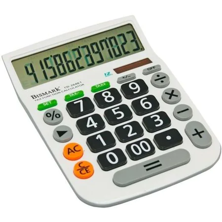 Calculatrice Bismark CD-2648T Blanc de Bismark, Calculatrices de bureau - Réf : S8401730, Prix : 17,55 €, Remise : %