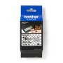 Cinta laminada para máquinas rotuladoras Brother TZE-SE4 Fita de segurança Preto/Branco 18mm de Brother, Etiquetas adesivas e...