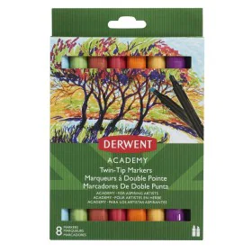 Marker-Set DERWENT Academy Bunt Zweifachem Ende 8 Stücke von DERWENT, Fineliner - Ref: S8403982, Preis: 10,73 €, Rabatt: %