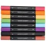 Conjunto de Canetas de Feltro DERWENT Academy Multicolor Ponta dupla 8 Peças de DERWENT, Marcadores de ponta fina - Ref: S840...