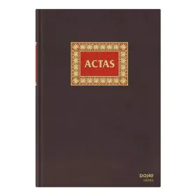 Livro de Atas DOHE 09905 100 Folhas Castanho-avermelhado A4 de DOHE, Livros de registo - Ref: S8404107, Preço: 16,77 €, Desco...