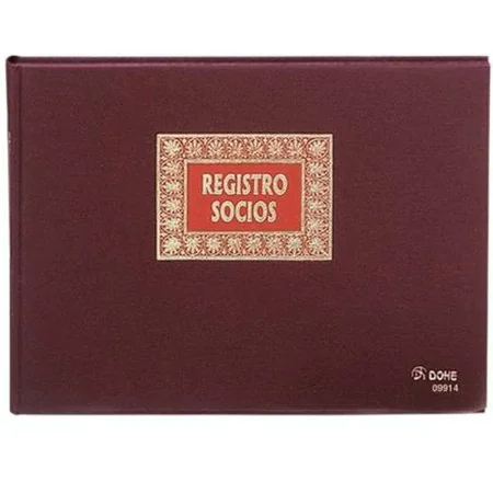 Libro Soci Associazione DOHE 09914 Bordeaux A4 100 fogli di DOHE, Registri - Rif: S8404110, Prezzo: 18,15 €, Sconto: %