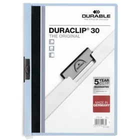 Carpeta Portafolios Durable Duraclip 30 Azul Transparente A4 25 Piezas de Durable, Carpetas - Ref: S8404303, Precio: 34,69 €,...