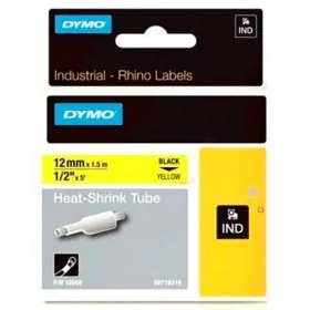 Nastro Laminato per Etichettatrici Dymo ID1-12 Giallo Nero 12 mm x 1,5 m di Dymo, Etichette adesive e adesivi - Rif: S8404473...