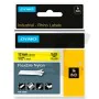 Laminated Tape for Labelling Machines Dymo ID1-12 Yellow Black 12 mm x 3,5 m by Dymo, Adhesive labels and stickers - Ref: S84...