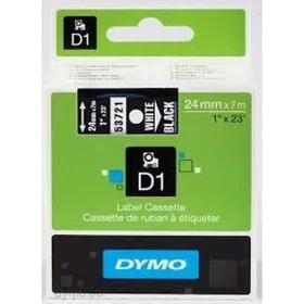 Cinta Laminada para Rotuladoras Dymo 53721 Blanco Negro 24 mm 24 mm x 7 m de Dymo, Etiquetas adhesivas y pegatinas - Ref: S84...