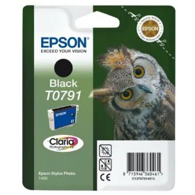 Cartouche d'encre originale Epson Cartucho Epson T0791 negro Noir de Epson, Toners et encre pour imprimante - Réf : S8405281,...