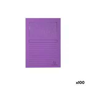 Subpasta Exacompta Forever Janela transparente Violeta A4 100 Peças de Exacompta, Pastas - Ref: S8406160, Preço: 29,26 €, Des...