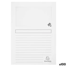 Subfolder Exacompta Super Transparent window White A4 100 Pieces by Exacompta, Folders - Ref: S8406170, Price: 31,58 €, Disco...