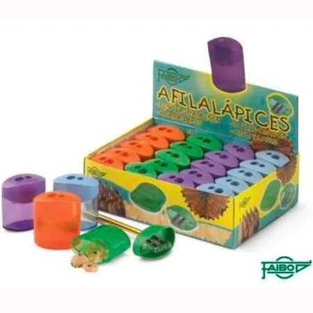 Afia-lápis Faibo Com depósito Multicolor Duplo Plástico 20 Peças de Faibo, Apara-lápis - Ref: S8406774, Preço: 12,23 €, Desco...