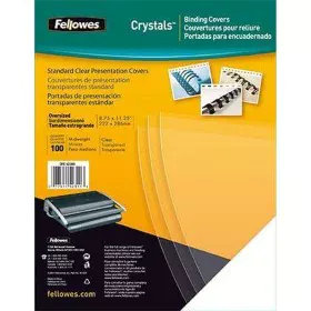 Capas de encadernação Fellowes Crystals Transparente A4 PVC (100 Unidades) de Fellowes, Capas de encadernação - Ref: S8407246...