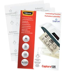 Couvertures de plastification Fellowes 25 Unités Transparent A4 de Fellowes, Pochettes de plastification - Réf : S8407262, Pr...