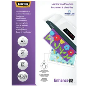 Laminating sleeves Fellowes 25 Units Transparent A3 by Fellowes, Laminating Pouches - Ref: S8407263, Price: 16,09 €, Discount: %