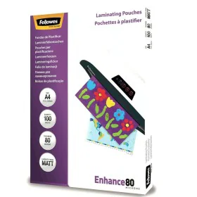 Laminating sleeves Fellowes 100 Units Transparent A4 (100 Units) by Fellowes, Laminating Pouches - Ref: S8407277, Price: 34,8...