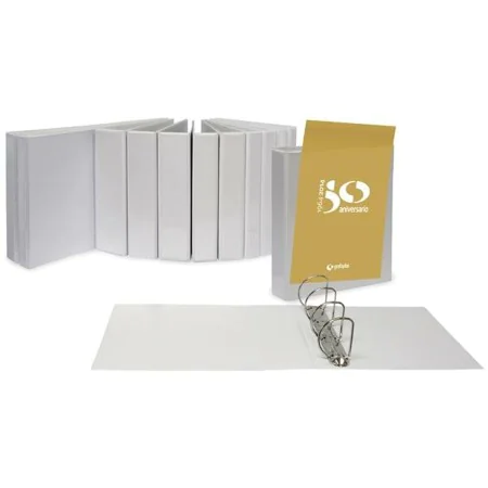 Raccoglitore ad anelli Grafoplas Personalizzabile 4 Anelli (40 mm) Bianco A3 di Grafoplas, Armadi schedari - Rif: S8408710, P...