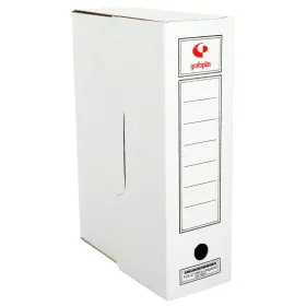 Caja de Archivo Grafoplas Blanco Din A4 38,5 x 27,5 x 11,5 cm de Grafoplas, Clasificadores y almacenamiento de archivos - Ref...