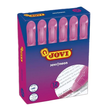 Marqueur fluorescent Jovi Jovi!neon Fuchsia 12 Pièces de Jovi, Surligneurs - Réf : S8410566, Prix : 10,65 €, Remise : %