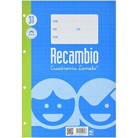 Ricambio Lamela 10 Unità Fogli a griglia Azzurro Bianco 100 fogli di Lamela, Block notes - Rif: S8411392, Prezzo: 17,55 €, Sc...