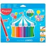 Colouring pencils Maped Colour'Peps Jumbo Multicolour 24 Pieces by Maped, Drawing materials - Ref: S8412562, Price: 10,58 €, ...