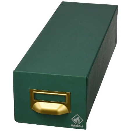 Classificatore compilabile Mariola Verde Cartone 12,5 x 9,5 x 35 cm di Mariola, Raccoglitori per biglietti da visita - Rif: S...