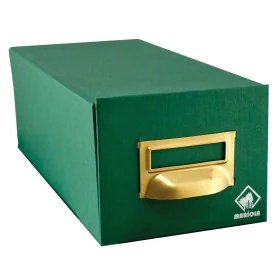 Refillable storage binder Mariola Green Cardboard 15,5 x 10 x 25 cm by Mariola, Card Files - Ref: S8412697, Price: 10,65 €, D...