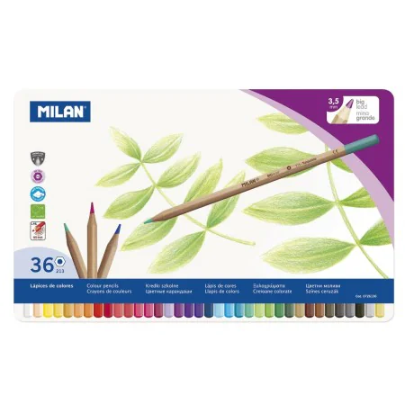 Colouring pencils Milan Multicolour 36 Pieces by Milan, Drawing materials - Ref: S8413180, Price: 15,83 €, Discount: %