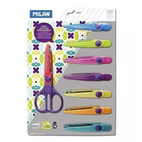 Scissors Milan 9 Pieces Multicolour Plastic by Milan, Self-Opening Scissors - Ref: S8413250, Price: 9,45 €, Discount: %