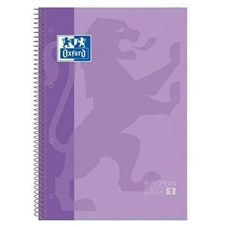 Caderno Oxford European Book Malva A4 5 Peças de Oxford, Cadernos de argolas - Ref: S8414364, Preço: 21,51 €, Desconto: %