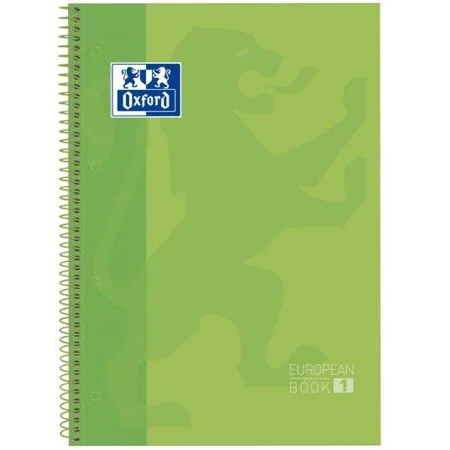 Quaderno Oxford European Book Apple Verde A4 5 Pezzi di Oxford, Blocchi spiralati - Rif: S8414368, Prezzo: 19,55 €, Sconto: %