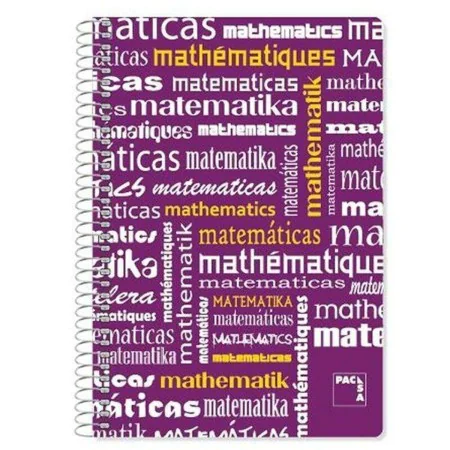 Caderno Pacsa Violeta Din A4 4 Peças 80 Folhas de Pacsa, Cadernos de argolas - Ref: S8414672, Preço: 10,68 €, Desconto: %