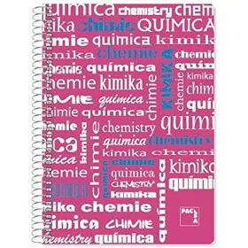 Cahier Pacsa Rose Multicouleur Din A4 4 Pièces 80 Volets de Pacsa, Cahiers à spirales - Réf : S8414679, Prix : 10,87 €, Remis...