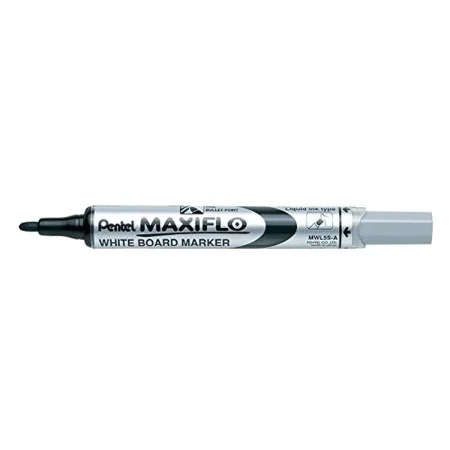 Rotuladores de tiza líquida Pentel Maxiflo MWL-5S Negro (12 Piezas) de Pentel, Rotuladores para pizarra - Ref: S8414977, Prec...